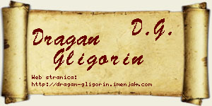 Dragan Gligorin vizit kartica
